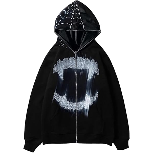 Amazon.com: BAIMORE Unisex Street Y2K Rhinestone Teeth